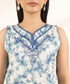 Unstitched Women's Embroidered Lawn Off White Shirt Trousers